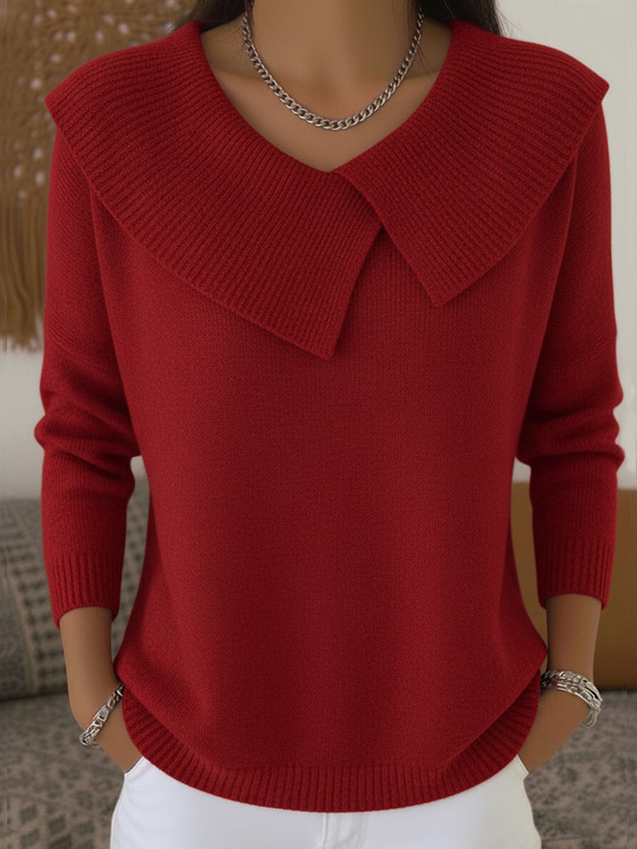 Eleanor - Ribbed Collar Sweater