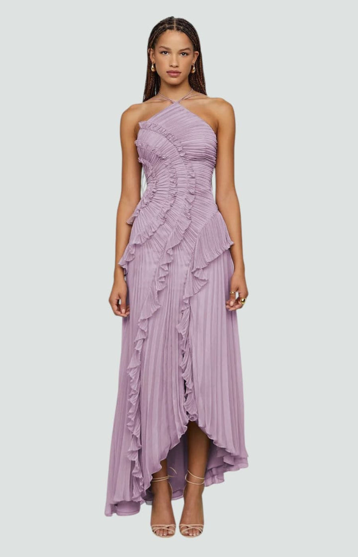 ANNELIESE | VESTIDO LILA DE CORTE SUELTO Y ELEGANCIA NATURAL