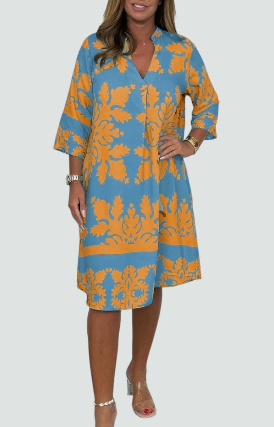 ALBA | VESTIDO DE VERANO CON ESCOTE EN V Y ESTILO LIGERO