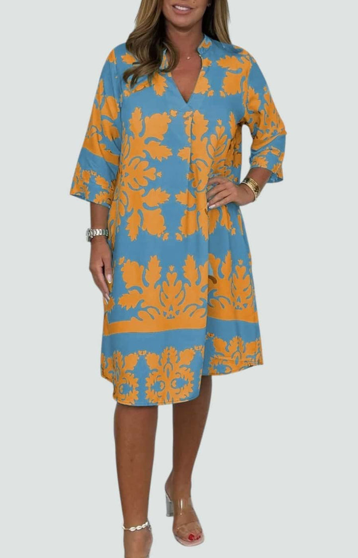 ALBA | VESTIDO DE VERANO CON ESCOTE EN V Y ESTILO LIGERO