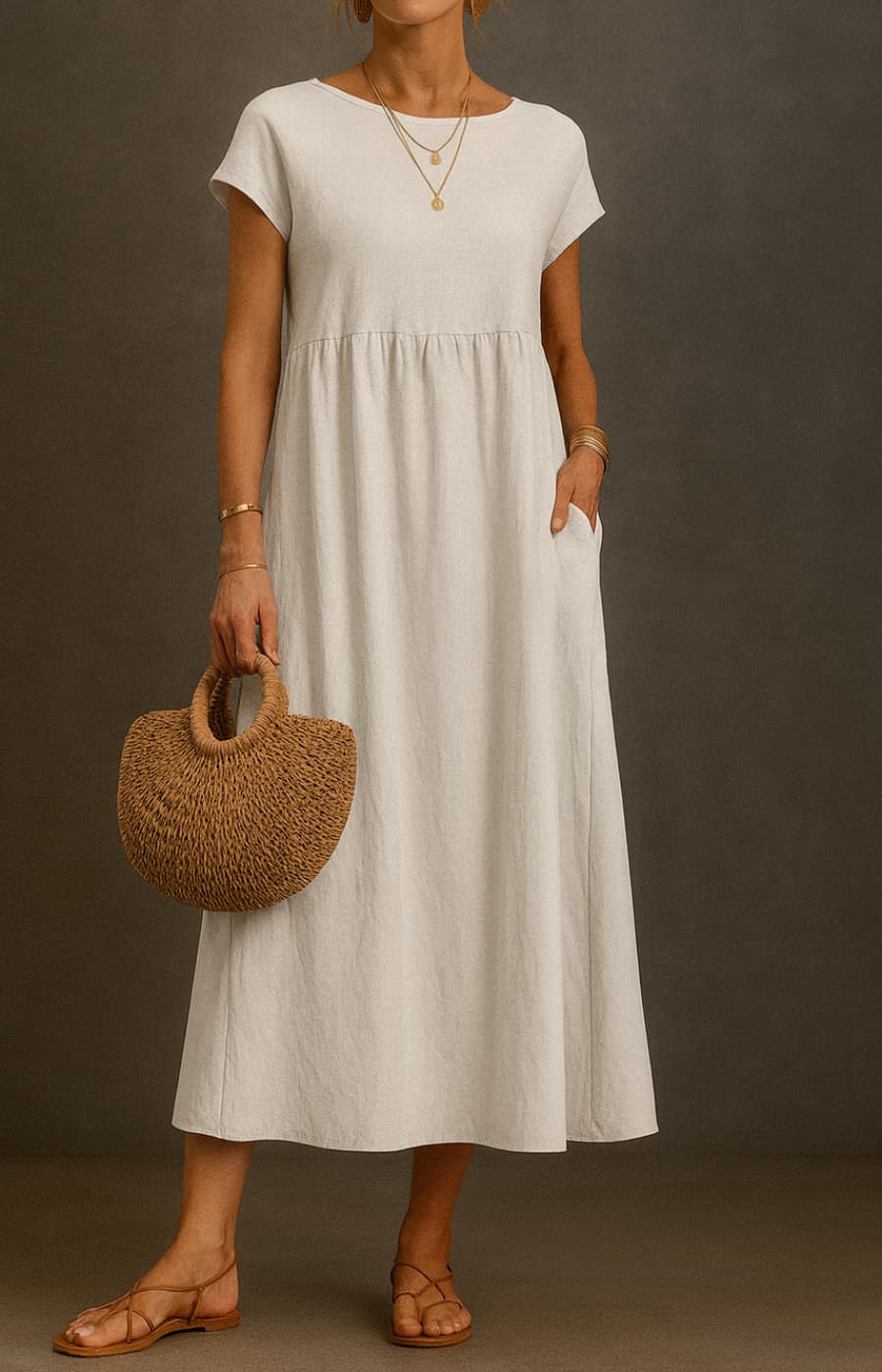 ELENA | FLOWING TUMMY-FRIENDLY DRESS