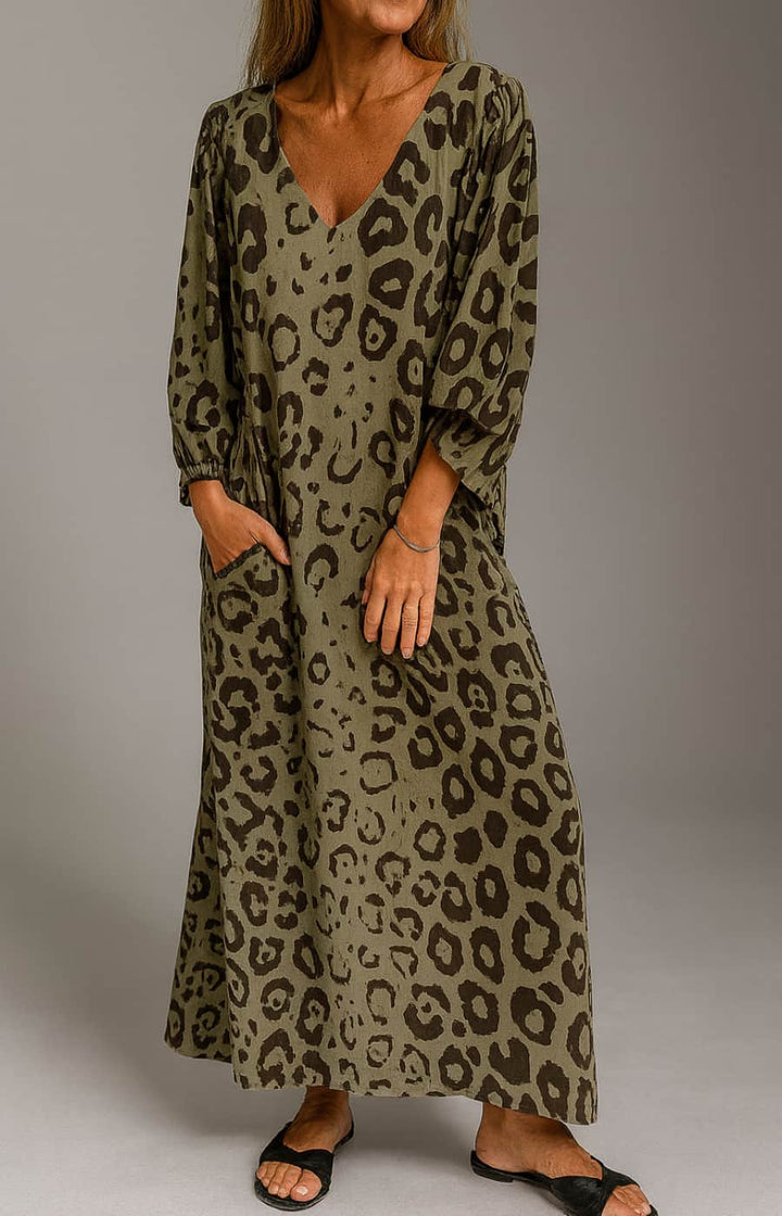 CARMEN | LEOPARD PRINT AUTUMN DRESS
