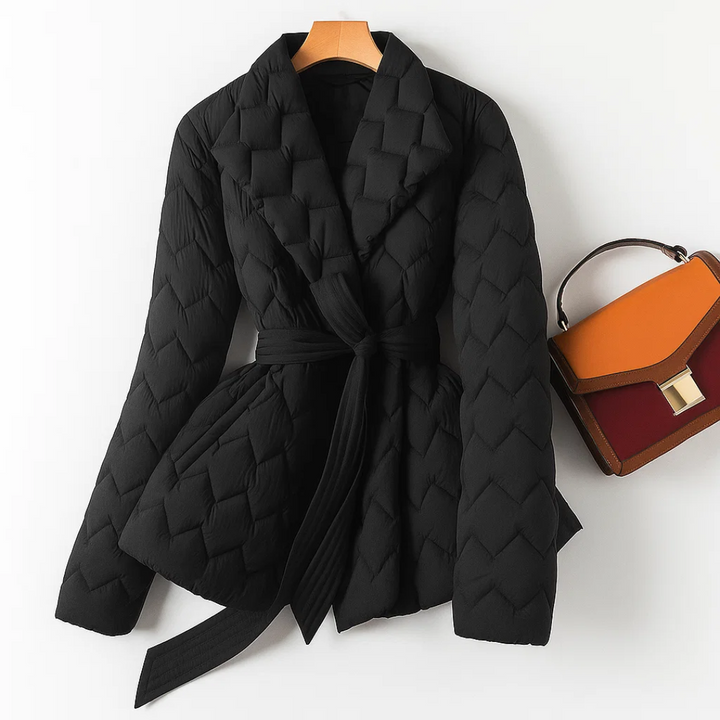 AMÉLIE | QUILTED BELTED JACKET