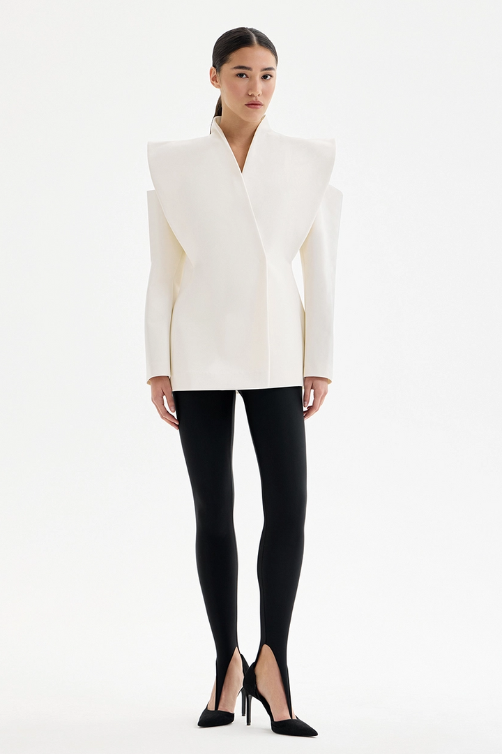Valeria™ | Sculptural Shoulder Blazer