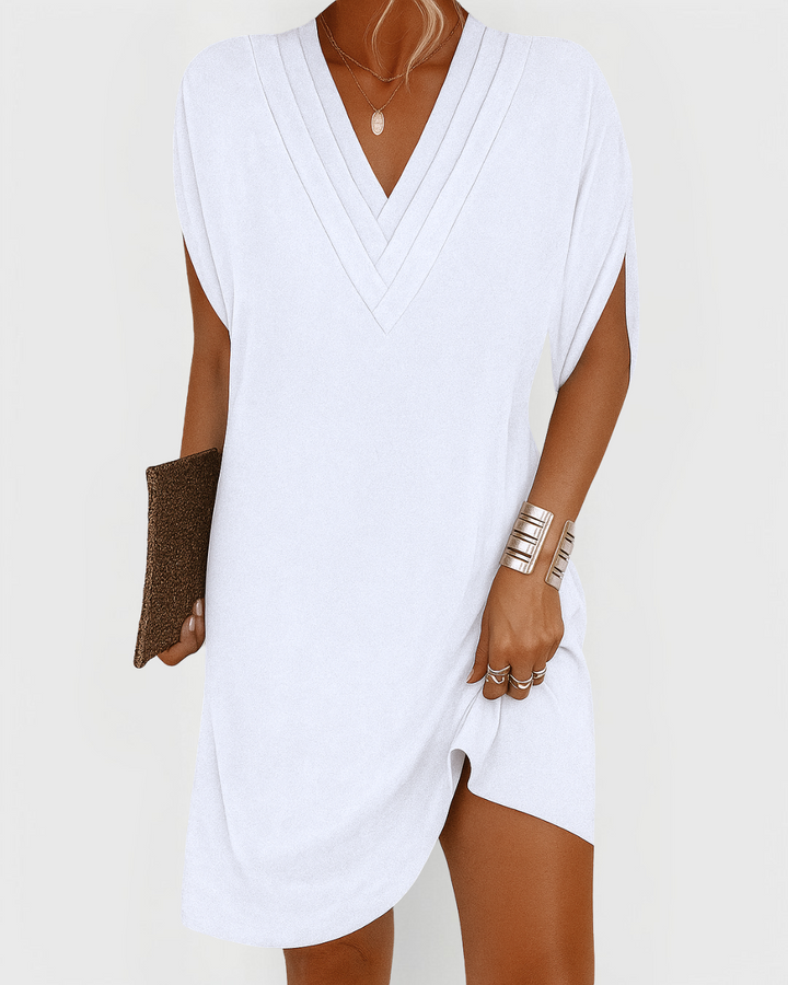 Isabella | V-Neck Casual Mini Dress