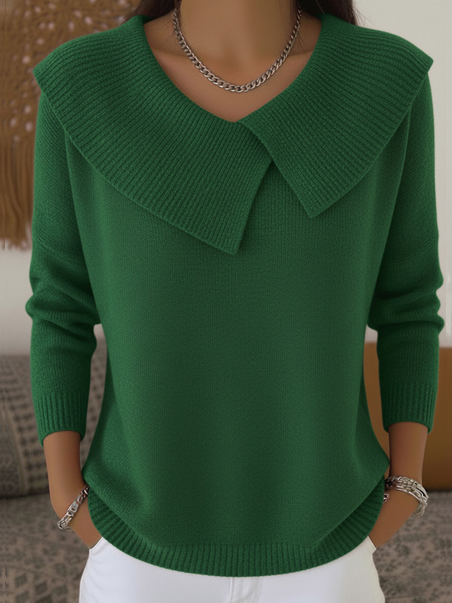Eleanor - Ribbed Collar Sweater