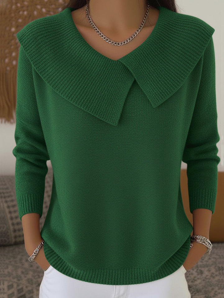 Eleanor - Ribbed Collar Sweater