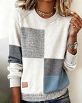 Dorothy® | Casual Contrast Color Crew Neck Sweatshirt