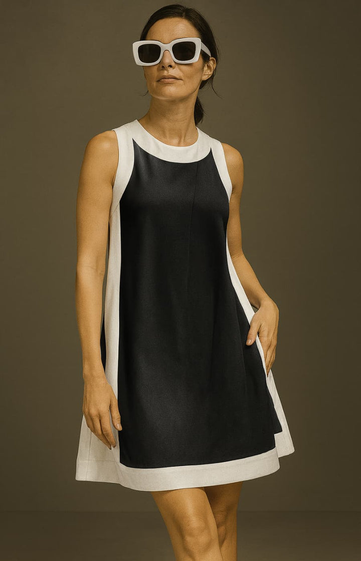 VALENTINA | CONJUNTO SIN MANGAS TIPO VESTIDO CON FALDA Y SHORTS OCULTOS