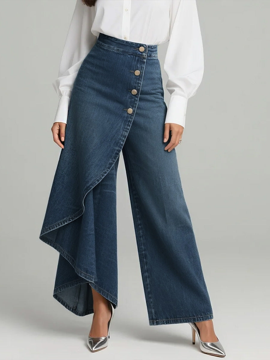 Hazel™ | Summer High-Waisted Wide Leg Jeans with Relaxed Fit in Elegant Design