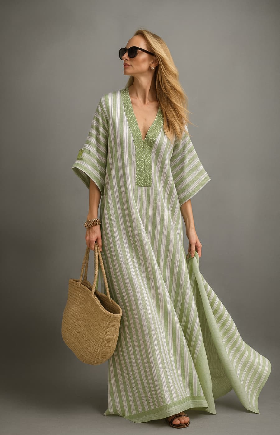 SOFÍA | VESTIDO LARGO CON DETALLES ARTESANALES