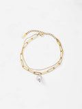 AURORA PEARL | PULSERA CON CADENAS Y EQUILIBRIO INTERIOR