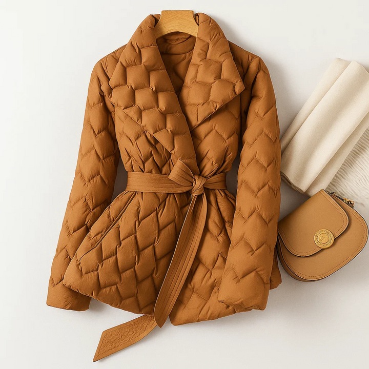AMÉLIE | QUILTED BELTED JACKET