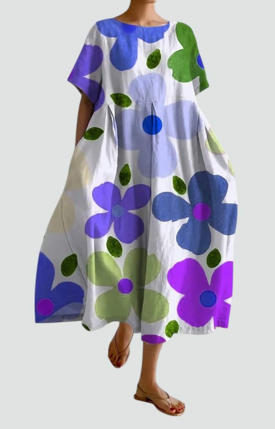 VALENTINA | VESTIDO FLORAL CON ELEGANCIA RELAJADA