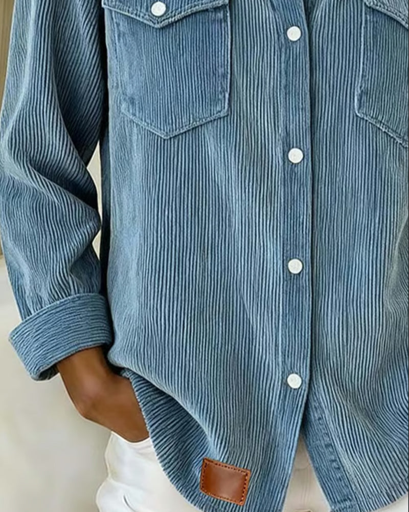 Nancy® | Long-Sleeve Shirt with Lapel and Button Placket