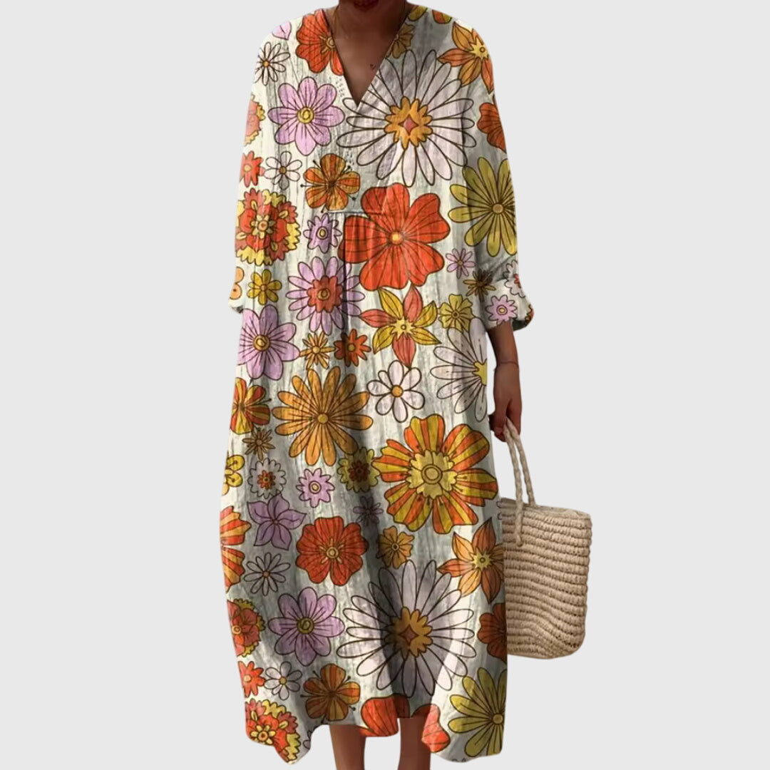 Sara™ | Geometric Print Dress