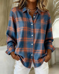 Gloria® | Shirt with Check Pattern and Notched Collar