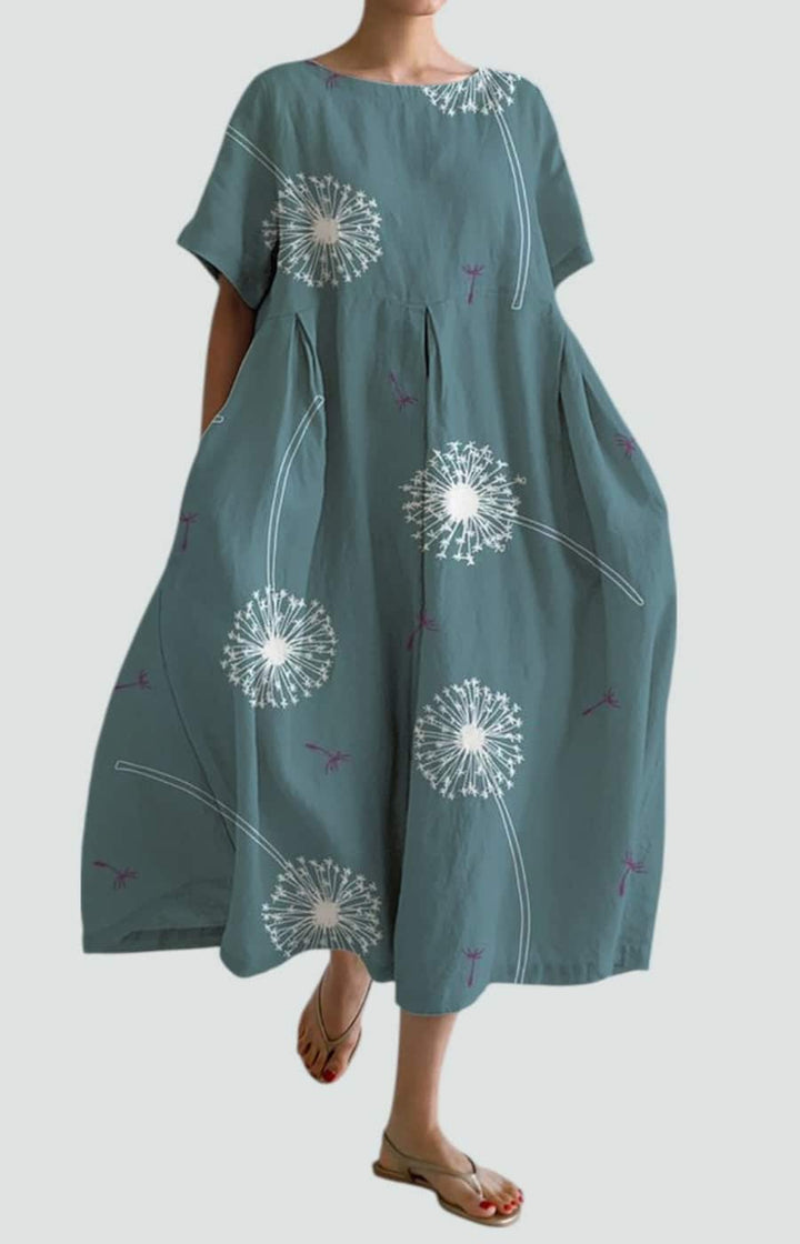 VALENTINA | VESTIDO FLORAL CON ELEGANCIA RELAJADA