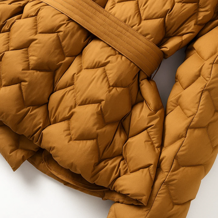 AMÉLIE | QUILTED BELTED JACKET