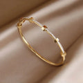 Elegant Golden Bracelet in Light Design