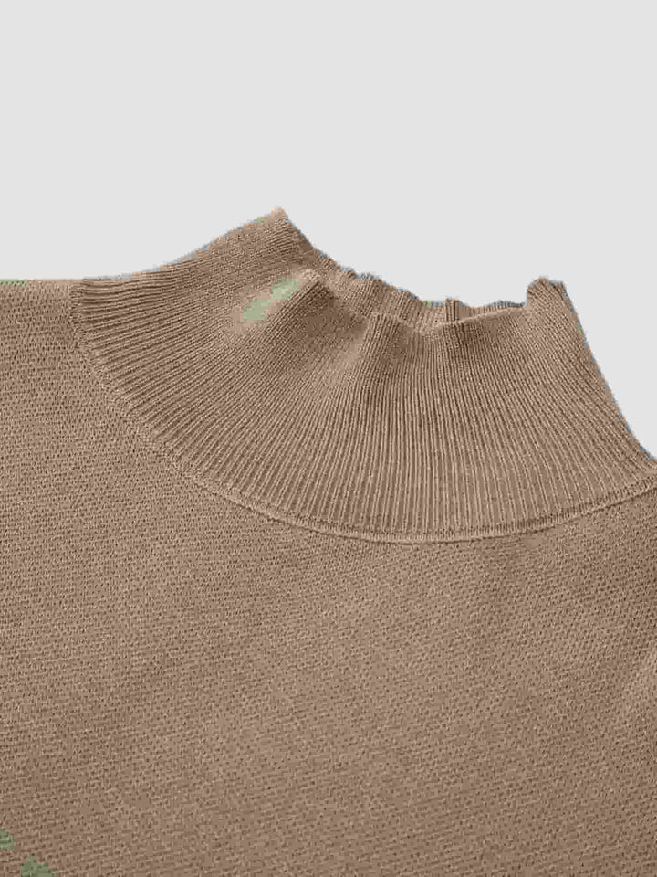 ÁNGELA | TOP DE PUNTO SIN MANGAS CON CUELLO ALTO