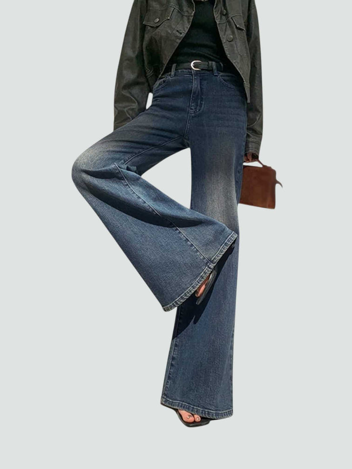 VALERIA | VAQUEROS ACAMPANADOS DE TIRO ALTO