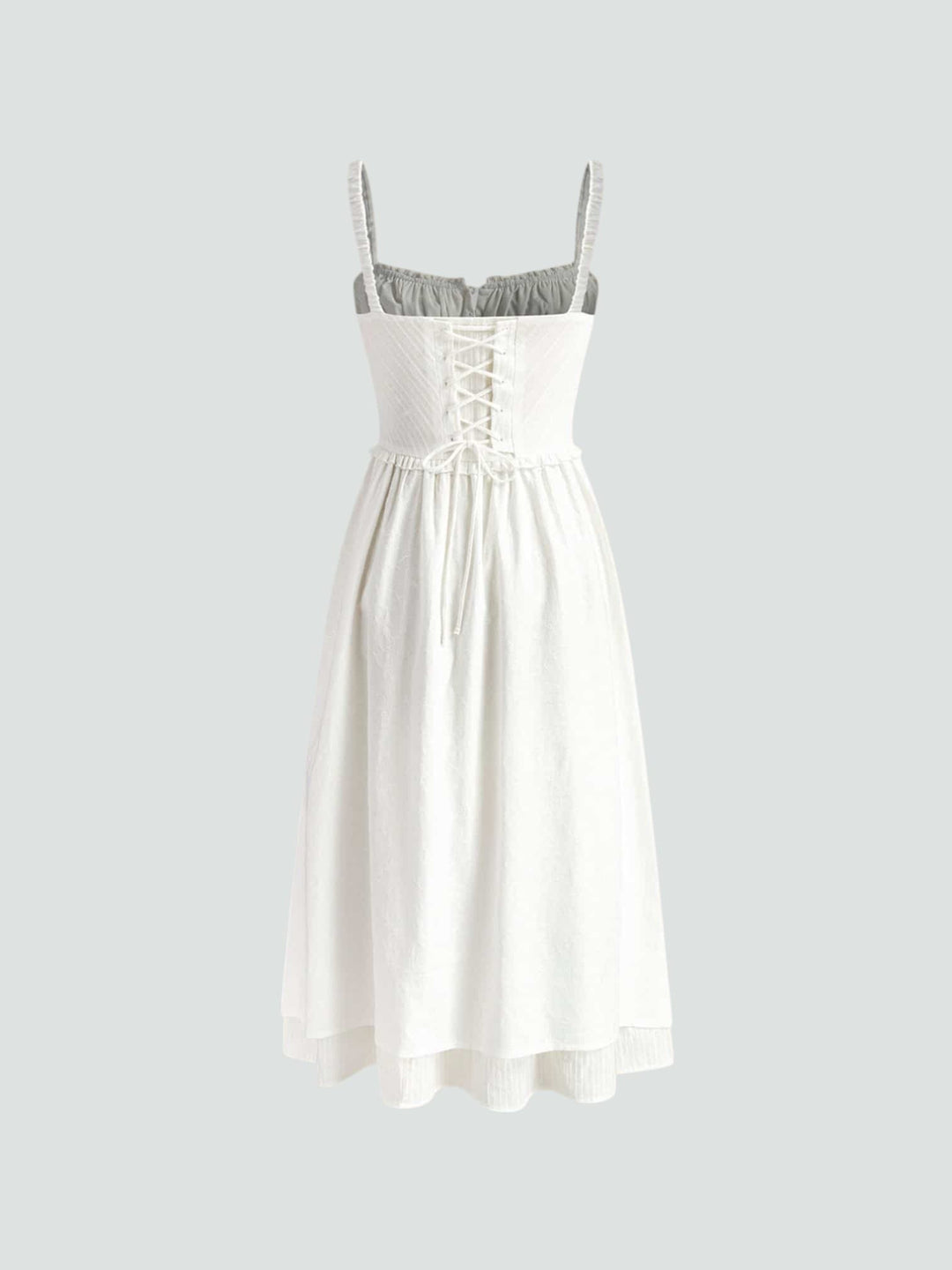 CARMEN | VESTIDO MIDI CON DETALLE FRUNCIDO