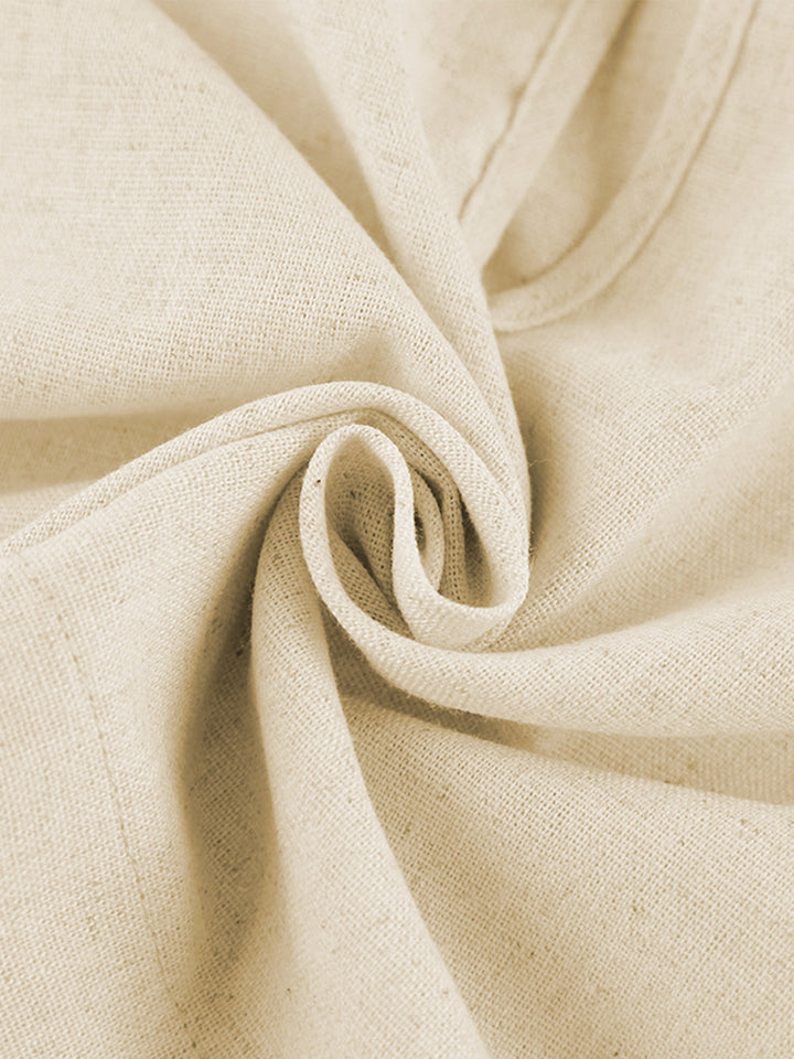 ALMUDENA | CONJUNTO CAMISERO DE LINO BLANCO