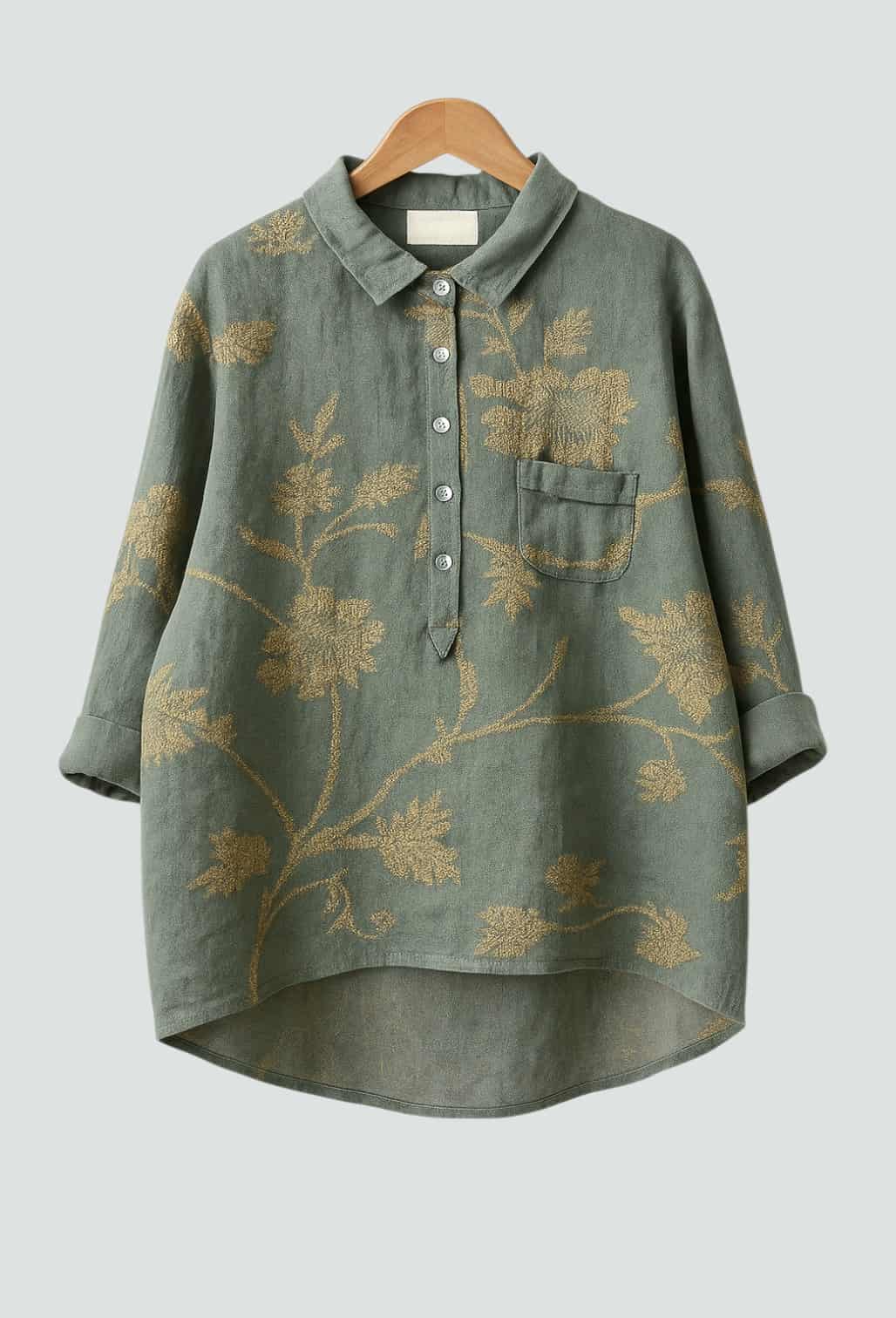 SHIREEN | CAMISA CON VOLANTES ROMÁNTICOS