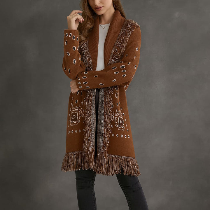 ALBA | HANDMADE FRINGE KNIT CARDIGAN