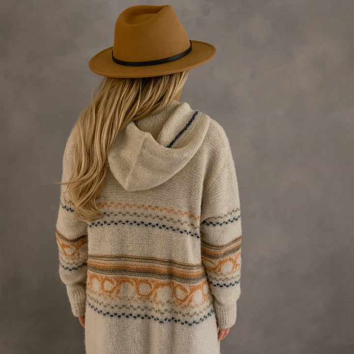 ELENA | SOFT HOODED KNIT CARDIGAN