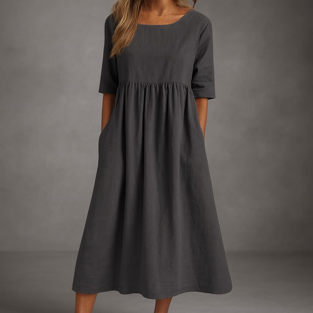 Haisley™ | Elegant Short-Sleeved Dress