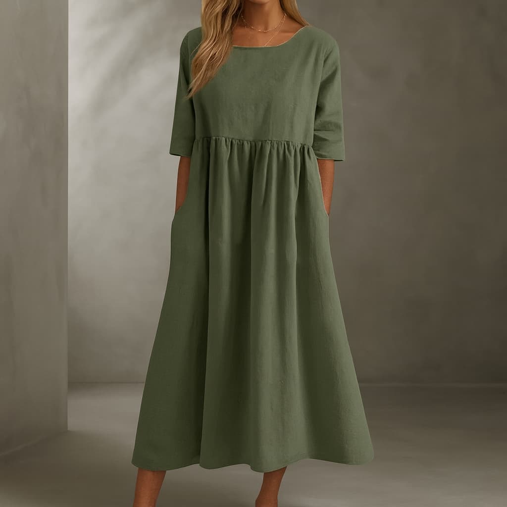 Haisley™ | Elegant Short-Sleeved Dress