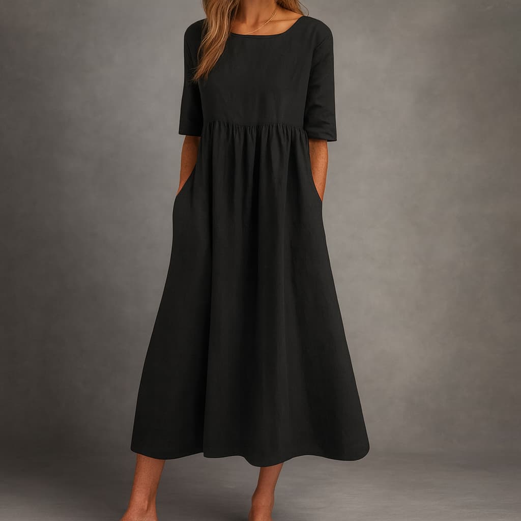 Haisley™ | Elegant Short-Sleeved Dress