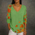 ELISA | COLORFUL V-NECK SWEATER