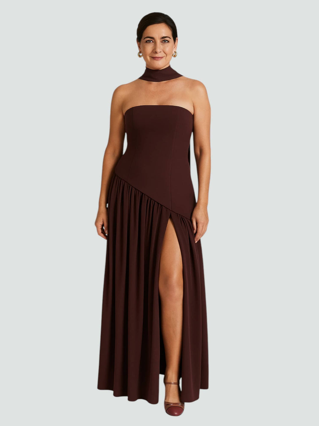 BARRAN | VESTIDO LARGO CON CORTE ELEGANTE Y SILUETA ATEMPORA