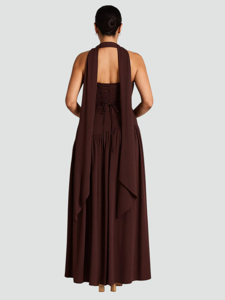 BARRAN | VESTIDO LARGO CON CORTE ELEGANTE Y SILUETA ATEMPORA