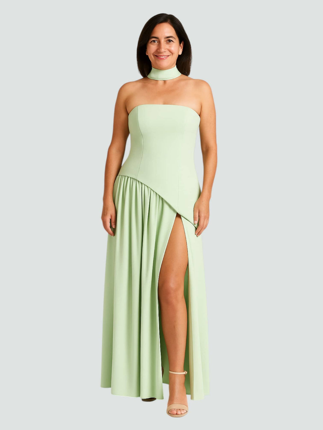 BARRAN | VESTIDO LARGO CON CORTE ELEGANTE Y SILUETA ATEMPORA