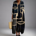 Jessica | Artistic Tribal Midi Dress
