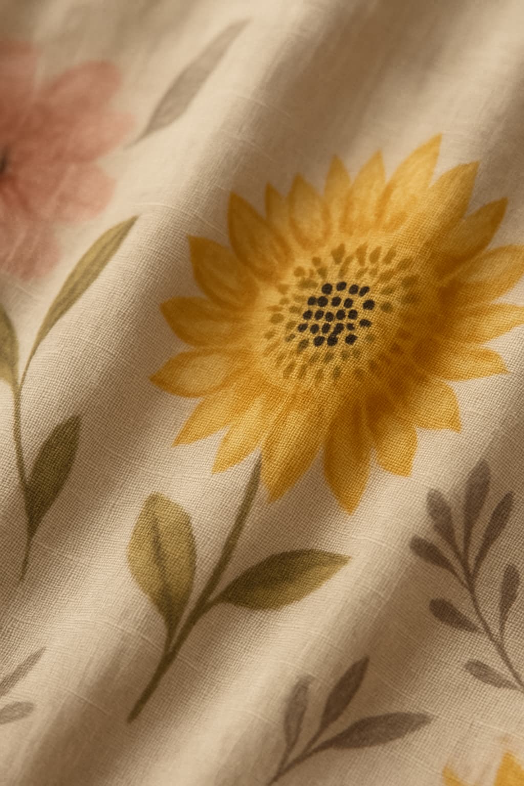 ALA | VESTIDO MIDI FLORAL CON MANGAS ABULLONADAS