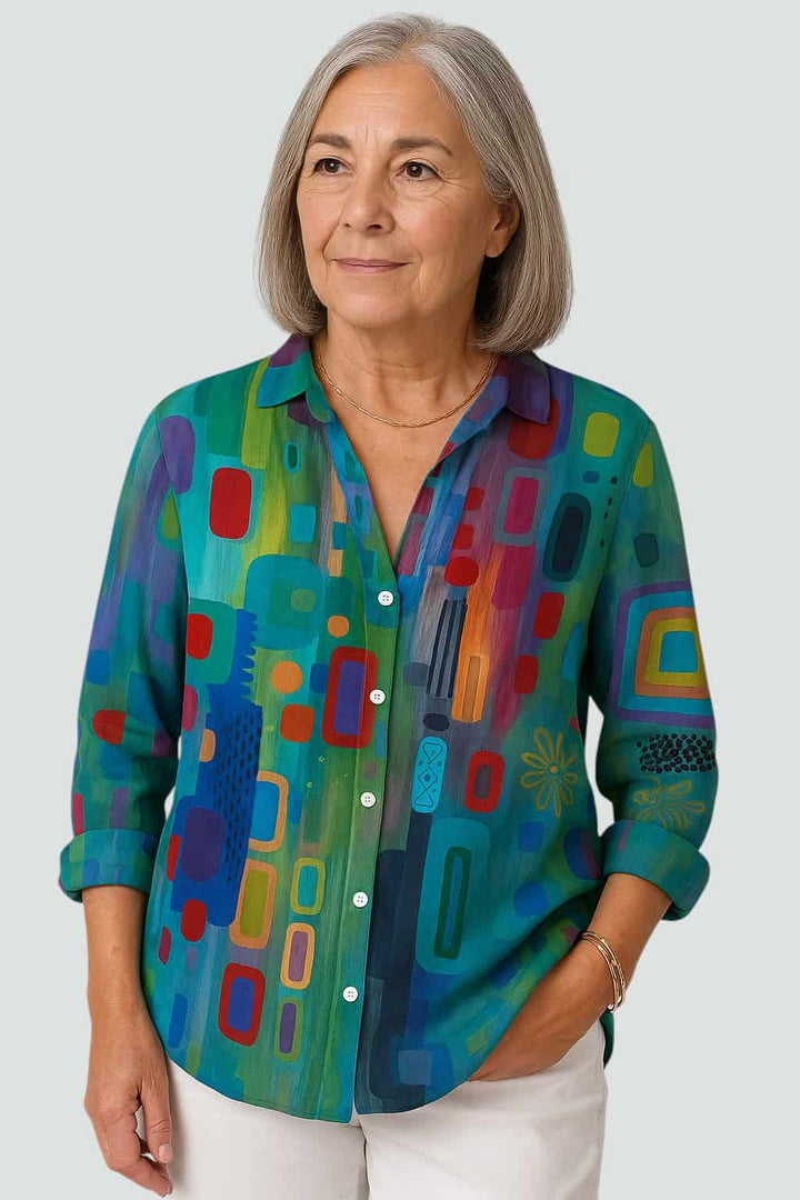ALMA | CAMISA ESTAMPADA DE COLORES