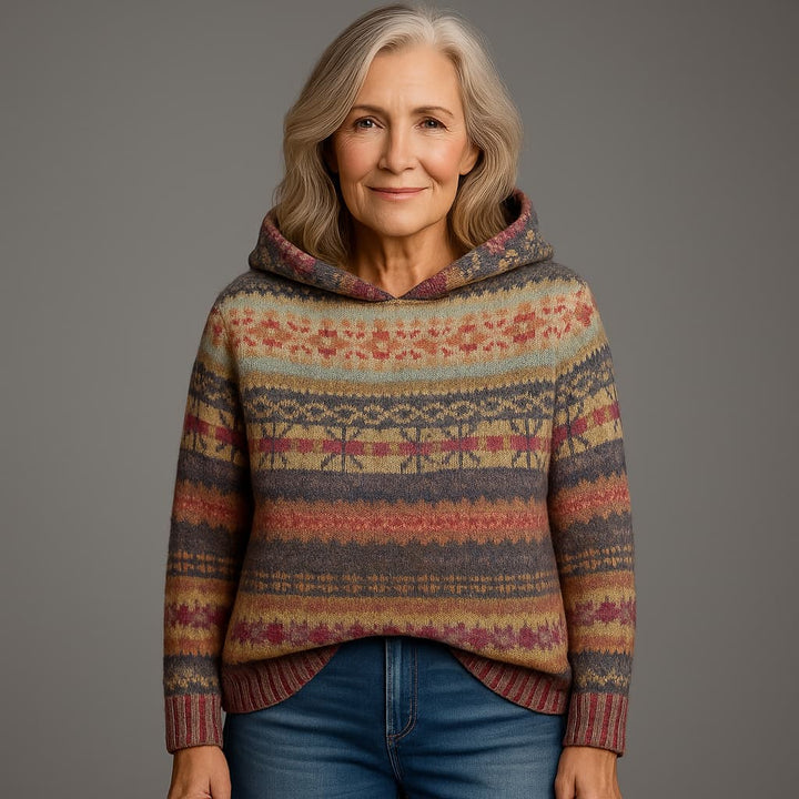 ANNIKA | ETHNIC RETRO HOODIE