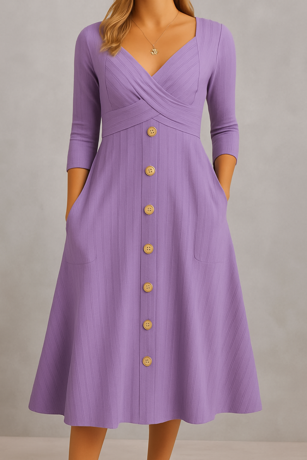 ALBA | VESTIDO DISEÑADO PARA DISIMULAR EL ABDOMEN CON ELEGANCIA