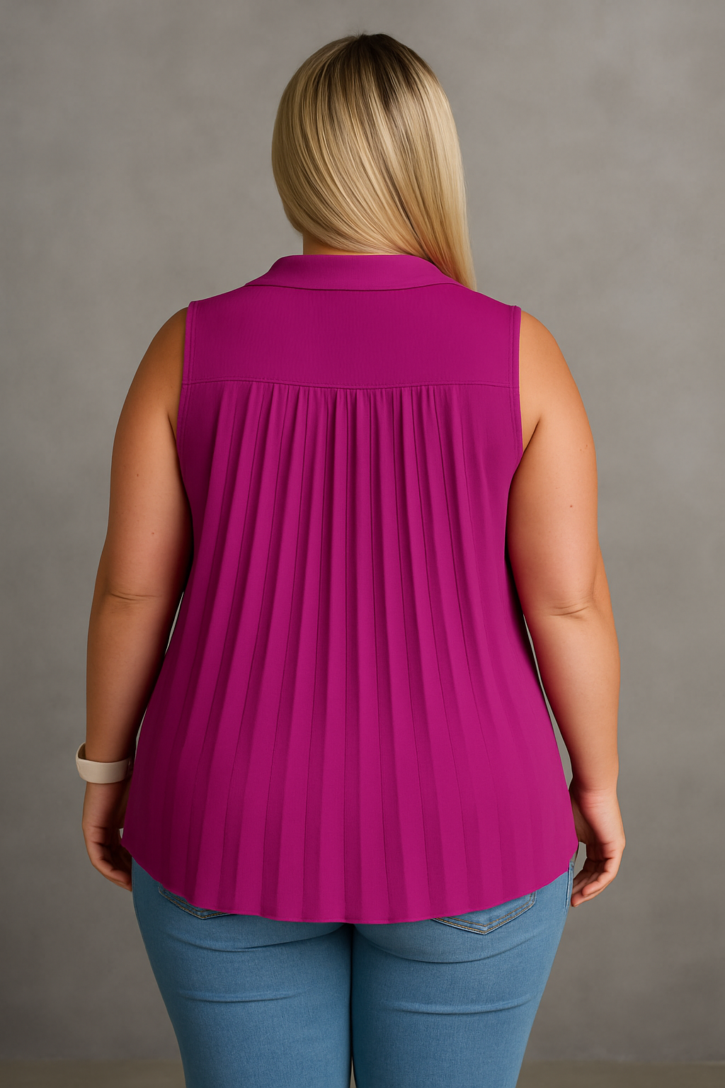 CLARA | TOP SIN MANGAS CON DETALLES ELEGANTES