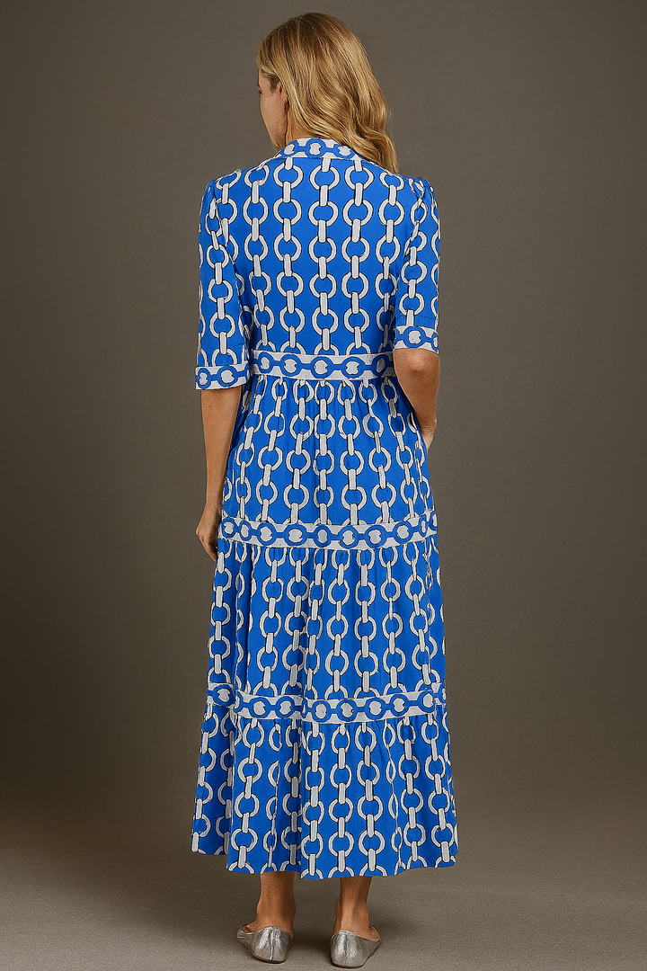 AZULINA |  VESTIDO CAMISERO MIDI QUE REALZA TU BELLEZA NATURAL