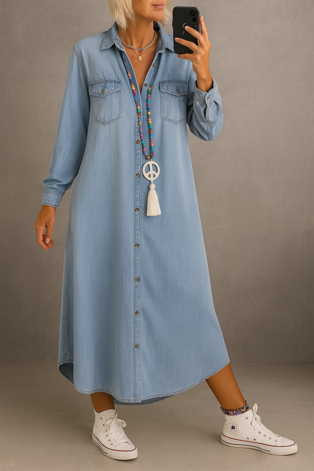 SOFÍA | VESTIDO MAXI CON TEXTURA SOFISTICADA