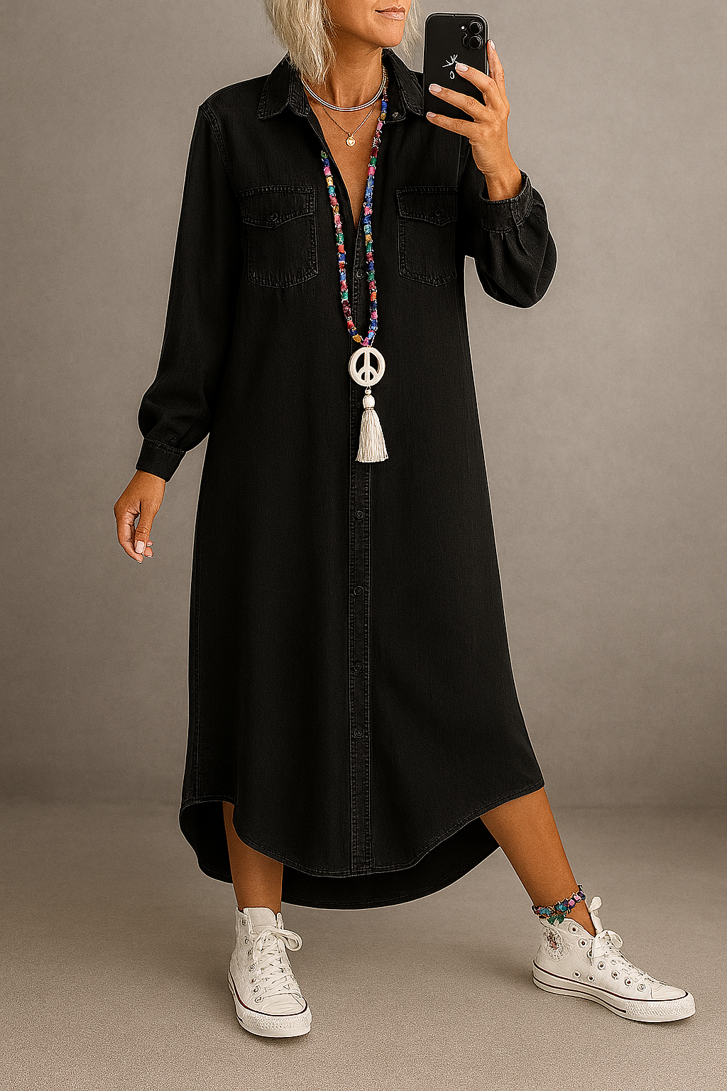 SOFÍA | VESTIDO MAXI CON TEXTURA SOFISTICADA