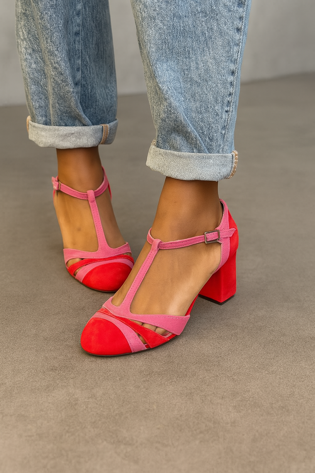 TILDE | SANDALIAS BICOLOR CON ENCANTO RETRO