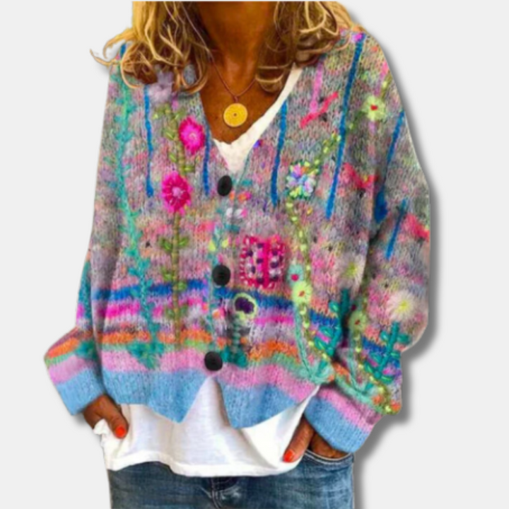 Evie - Floral Cardigan