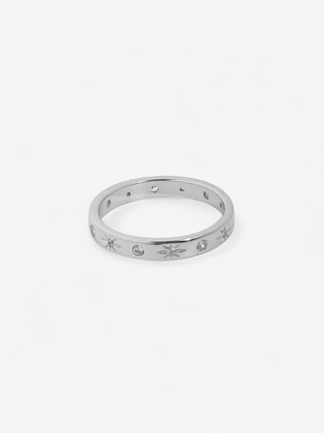 CELESTE STAR BAND | ANILLO CON ESTRELLAS, LUNAS Y MAGIA DIARIA